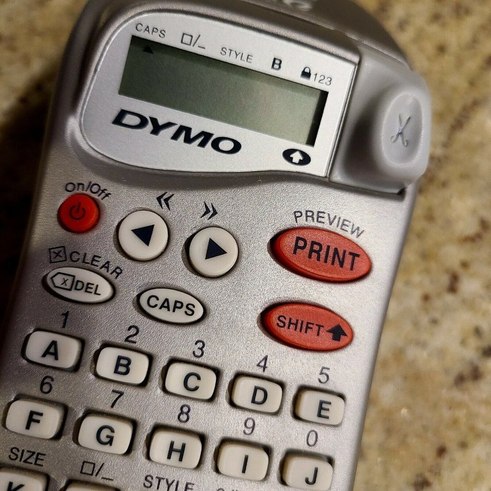 Dymo LetraTag Silver Handheld Labeler Maker Machine Portable Tested Works! - Picture 2 of 12